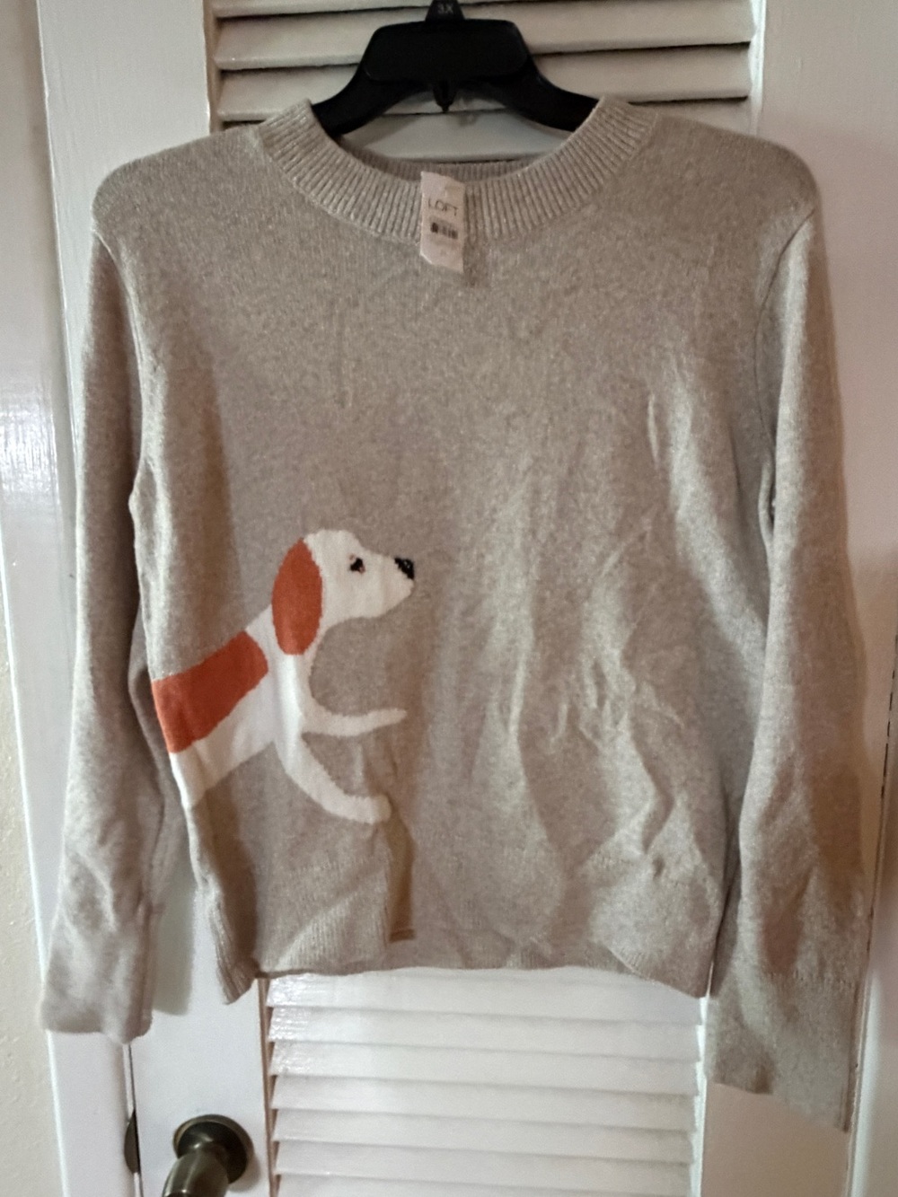 NWT Ann Taylor LOFT Dog Walker Crewneck Sweater - Picture 5 of 9